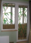 дверь балконная rehau (стеклопакет 1кам. 700х2300 мм), германия