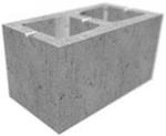 блоки бетонные стеновые 2-пустотные 390х90х190