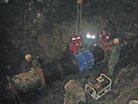 подземная прокладка магистрального трубопровода