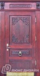 дверь парадная ld127 - массив дуба с резьбой