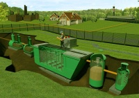 flotenk-biodrafts сооружения очистки бытовых сточных вод заглуб