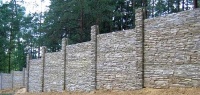 забор,природный камень, 2м