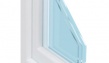 окно одностворчатое Trocal,KBE,800/1400,с/п 32 мм