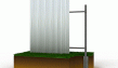 забор из профилированного листа оцинкованного на 2-х лагах 2,0м