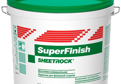 Шпатлевка SHEETROCK SuperFinish универсальная, 3,5л Готовая шпатлевка для высоко...