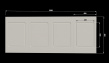 Стеновая панель МДФ EVROWOOD PL 1, 800x12x2000 мм.