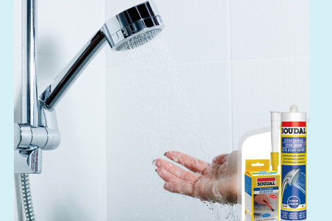 Новинка от Soudal – силиконизированный акрил для ванных комнат, санузлов и кухонь
