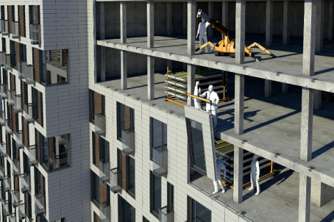 Xella представила технологию механизированного возведения перегородок в многоэтажных здания