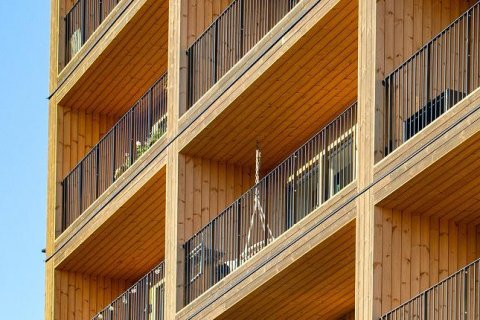 Минстрой подготовит проекты для строительства в России 12-этажных деревянных домов