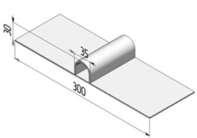 Гидрошпонка для поверхностных деформационных швов WB300/30