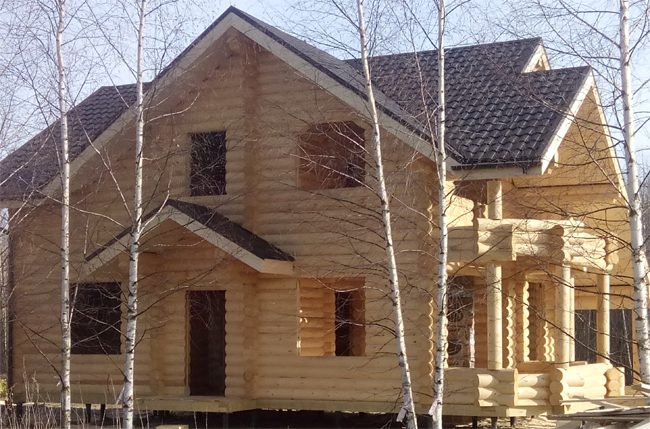 Деревянный дом в деревне Московская область