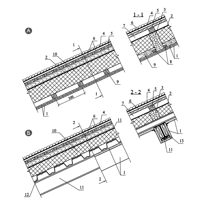 Битумная черепица на чертеже
