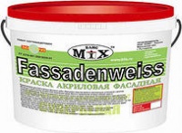 краска фасадная-люкс fassadenweiss 40кг, россия