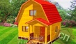 деревянный дом из бруса (5х4)