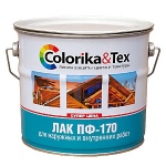 Лак ПФ-170 «Colorika&Tex» для наружных и внутренних работ (Россия).Экономичный...