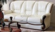 трехместный кожаный диван изабель 2