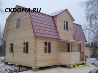 деревянный дом из профилированного бруса