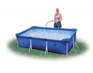 бассейн каркасный intex rectangular frame pool 220х150х60