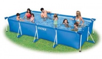 бассейн каркасный intex rectangular frame pool 450х220х84