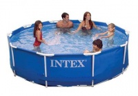 бассейн каркасный intex metal frame pools 305x76см