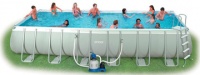 бассейн каркасный rectangular frame pool 732смх366х132см