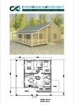одноэтажный загородный дом (типовой), s=94,7 кв.м