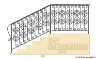 лестница интерьерная кованая эскиз 16