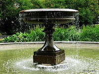 фонтан из натурального камня дуомо black, италия