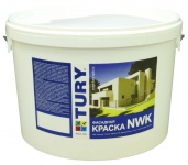 фасадная краска tury nwk люкс акрилатная цвет: белый, 12 кг