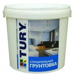 грунтовка-пропитка строительная водно-дисперсионная tury, ак-01, 15 кг