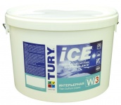 краска интерьерная tury ice w-3, 20 кг