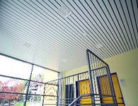 реечные потолки,итальянский дизайн,белый (ширина 84мм)