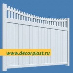 пластиковый пвхзабор классик183/244 dp 007