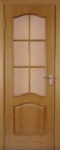 межкомнатная шпонированная дверь прима 2 дуб полотно со стеклом