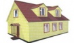 дом сборно-панельный отделанный кирпичем