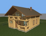 деревянный жилой дом соломенное