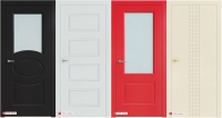 двери межкомнатные шпон colore , porta rosso , италия