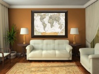 световое панно dipline "карта мира"