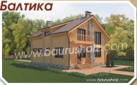 деревянный дом из оцилиндрованного бревна балтика 179,95 кв.м