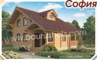 деревянный дом из оцилиндрованного бревна софия 183,55 кв.м