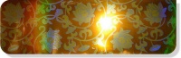 интерьерная панель с голограммой орнамент цветочный золотой 200