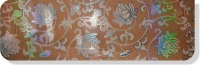 интерьерная панель с голограммой орнамент цветочный бежевый 200