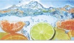 панель фартук фрукты в воде полноцветный 2070*695*3 мм