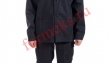 костюм "аскет" (куртка, брюки), тк. саржа, цв. черно-серый