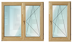 окна деревянные со стеклопакетом, готовые
