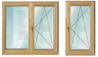 окна деревянные со стеклопакетом, готовые