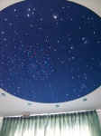 потолок натяжной: звездное небо, падающие звезды, галактики