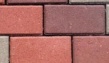 Тротуарная плитка вибропрессованная брусчатка 20х10х7 серая, красная