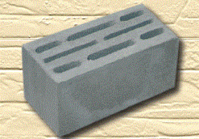 Блок стеновой 8-ми щелевой бетонный, керамзит-бетонный 390х190х188 пресс, Россия