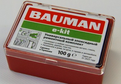 Bauman e-kit 100 г–холодная сварка/ универ. эпоксид. рем. комп. на мин.осн.
